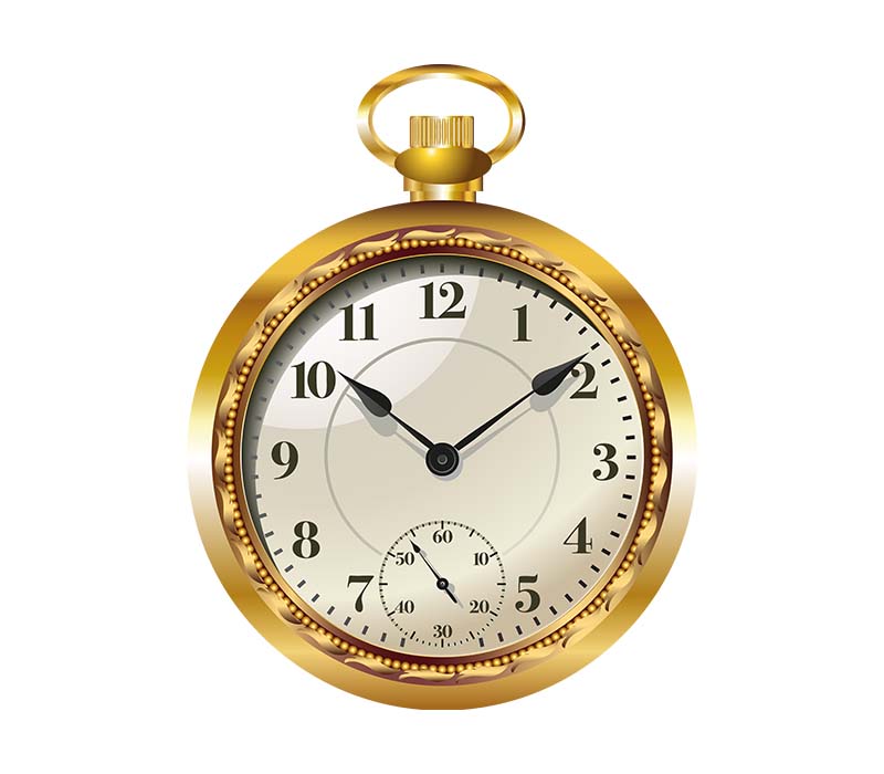 Classic Leather Pocket Watch